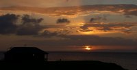 Machrihanish - sunset over the links